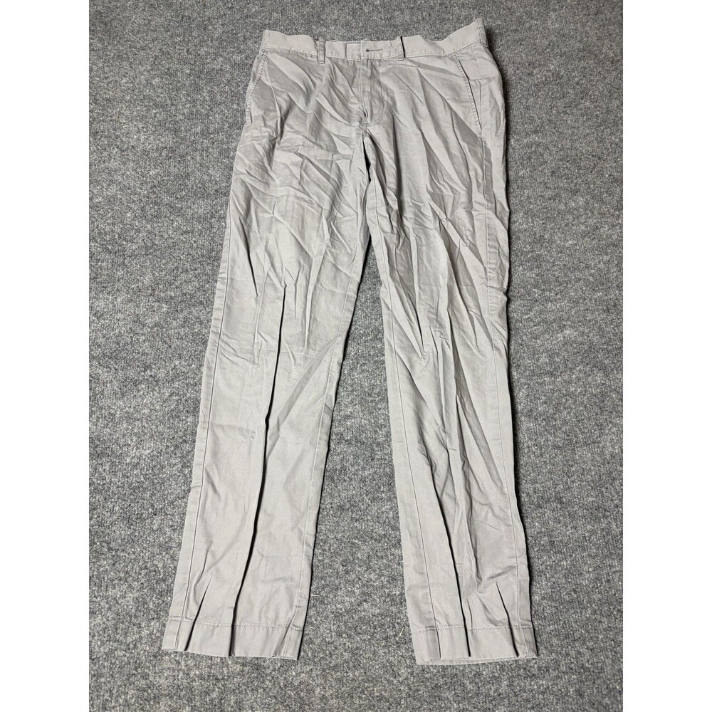 J.CREW Chino Pants Mens 31x29 Gray Lightweight 770 Slim Fit Straight Casual